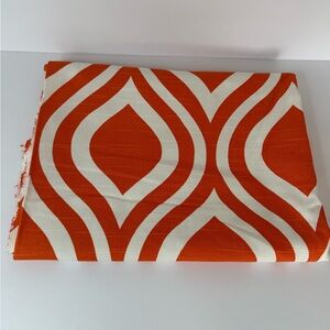 Premier Prints Emily Slub Drapery Fabric in Tangelo 1 Yard 54” Wide Mid Century